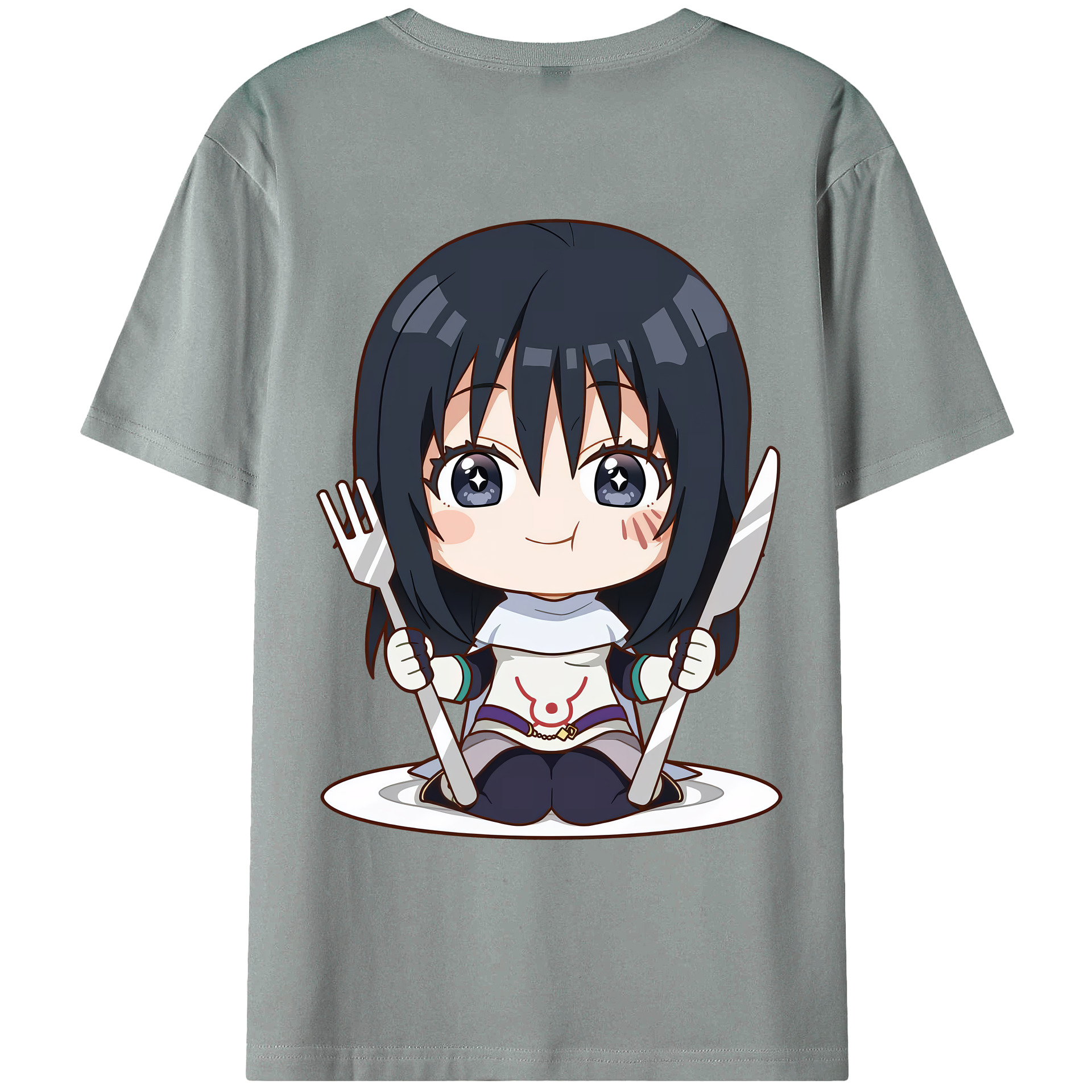 （画像用） 転スラ Regarding Reincarnated to Slime 綿100％ メンズ半袖Tシャツ（バックプリント） 通気性